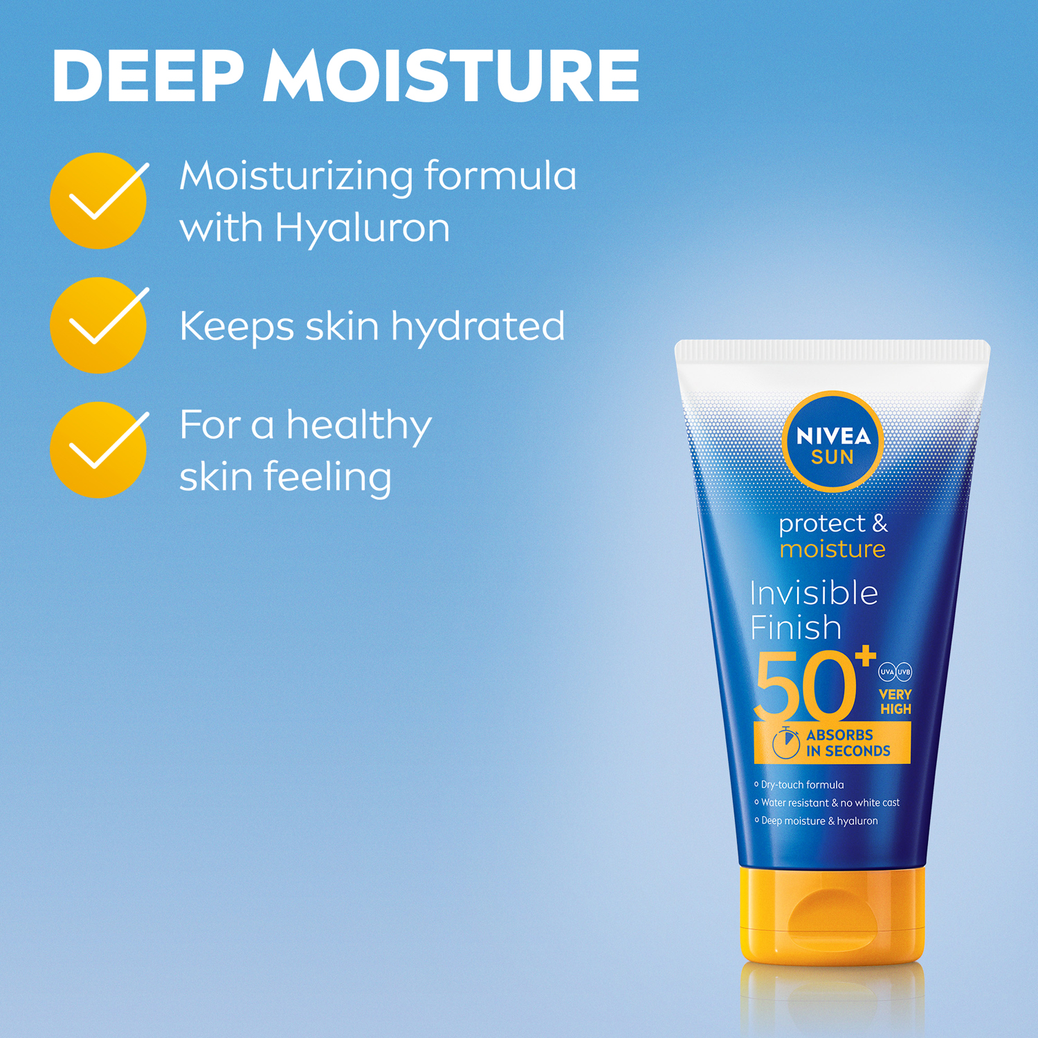 Sun Protect & Moisture Invisible Finish Lotion SPF50+