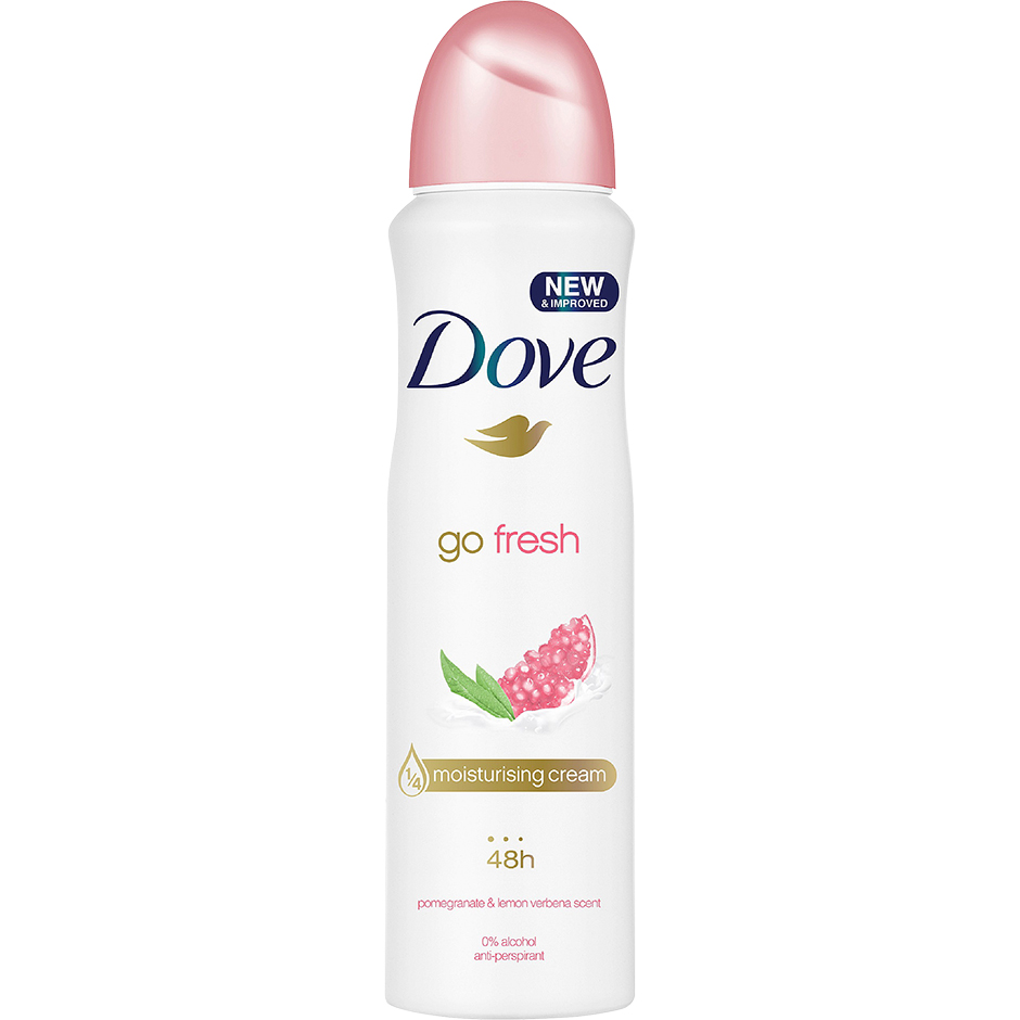 Köp Go Fresh Pomegranate & Lemon Verbena, Deodorant Spray 150 ml Dove Deodorant fraktfritt