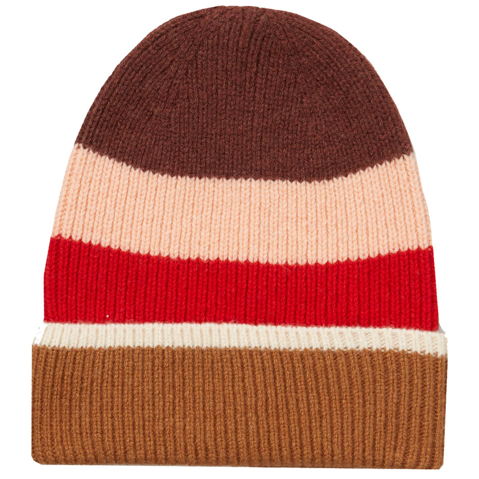 Charli Block Beanie Fiery Red