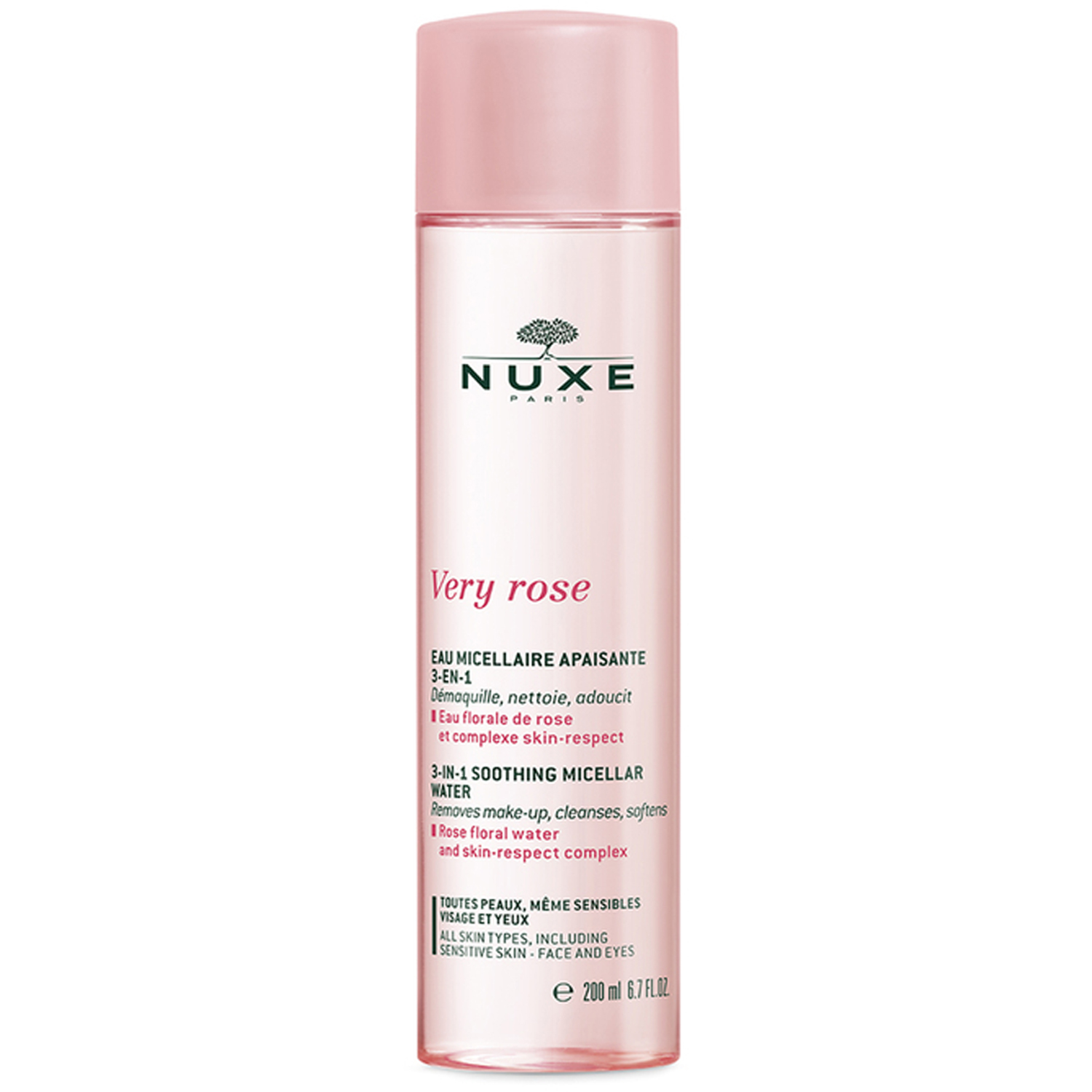 Very Rose 3-In-1 Hydrating Micellar Water, 200 ml Nuxe Ansiktsvatten