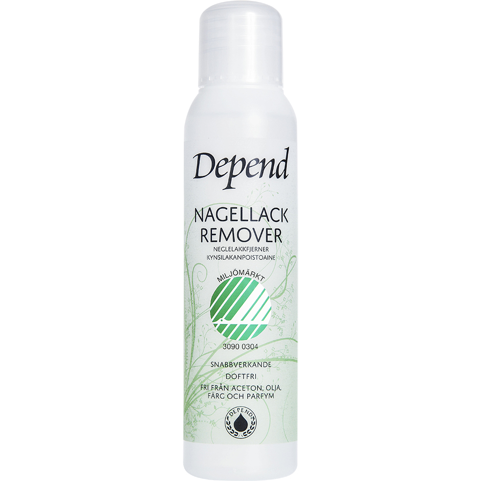 Köp Depend Ecolabelled Svanen Remover,  100 ml Depend Nagellacksborttagning fraktfritt