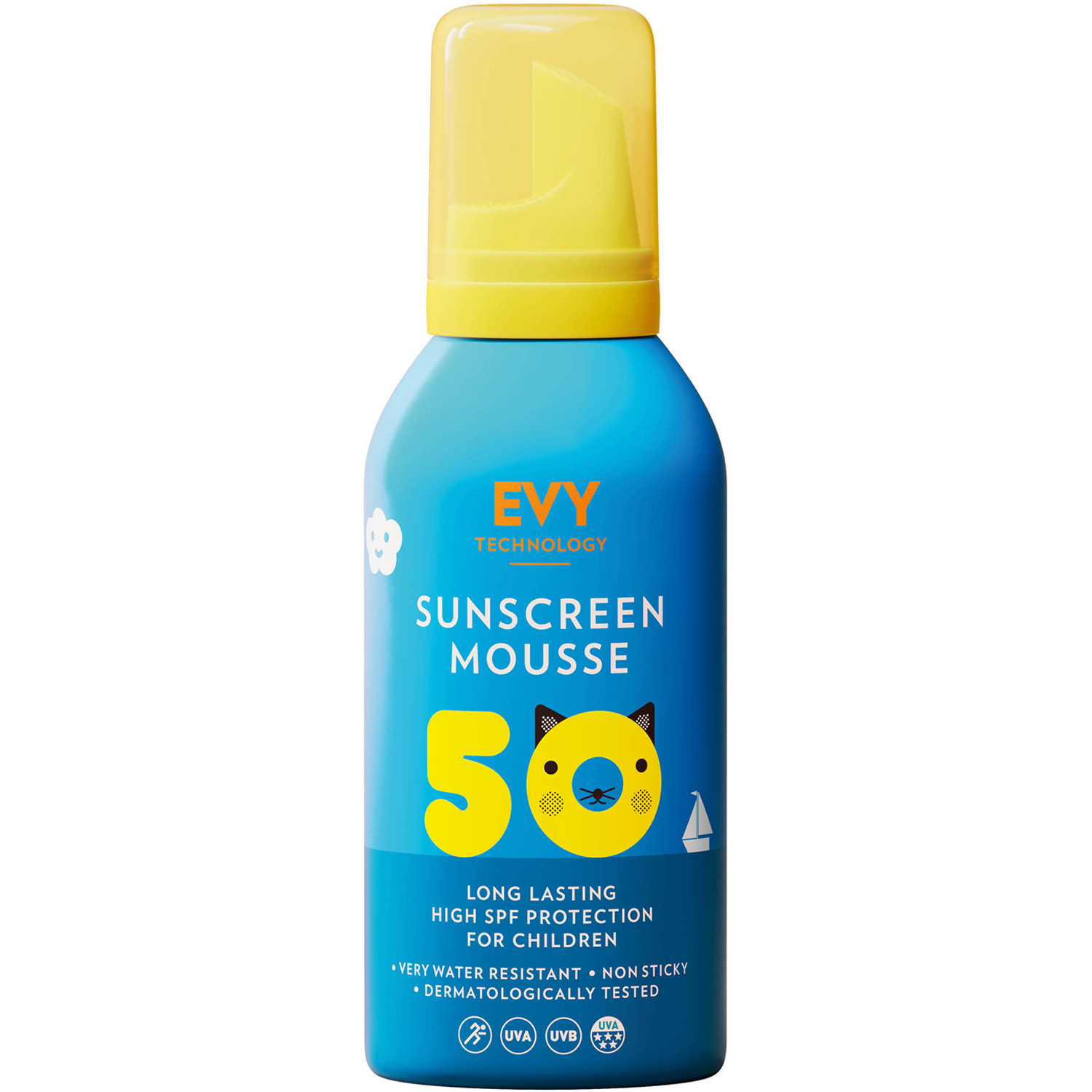 Köp EVY Sunscreen Mousse For Kids SPF50, 150ml EVY Technology Solskydd fraktfritt