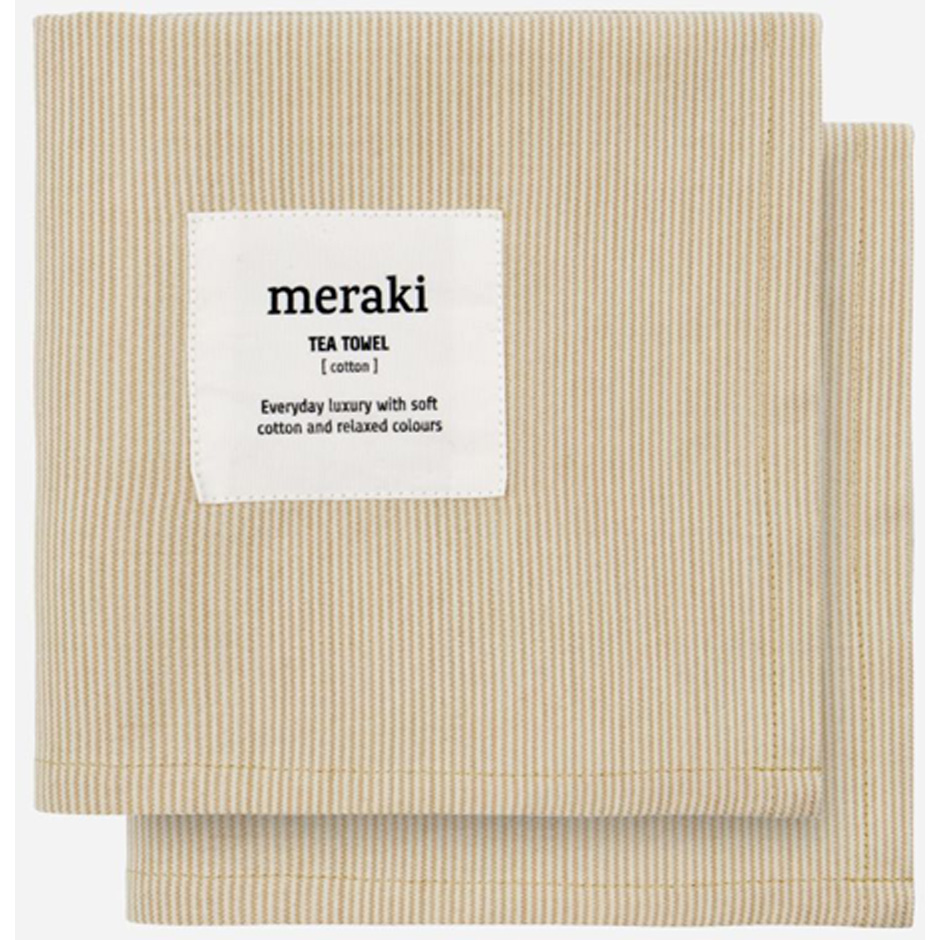 Produktfoto för Meraki - Wiping cloths - Verum - Kökshandduk - Off white/safari - L75 x W55 cm