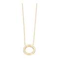 Steel Necklace Gold Cirkle