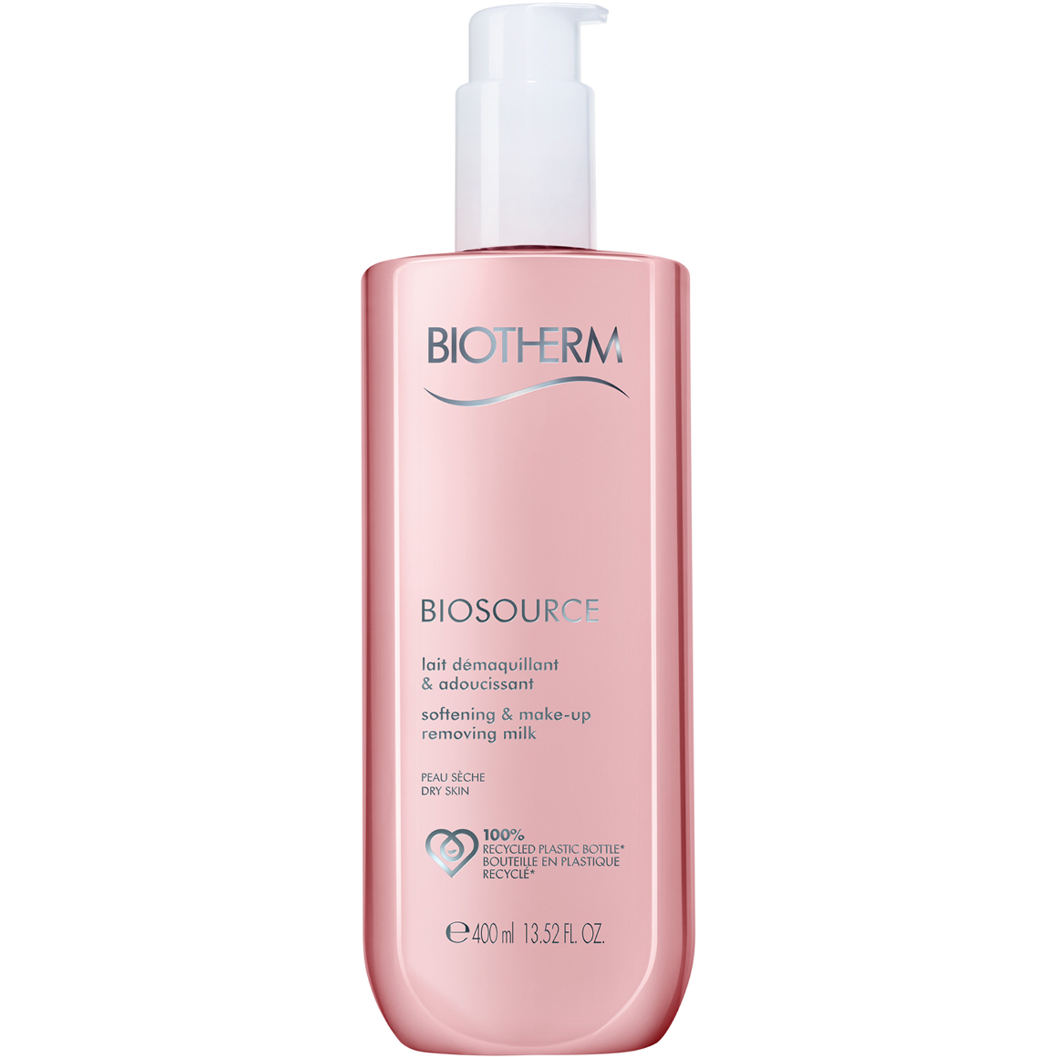 Biotherm Biosource Softening & Make-Up Removing Milk, Dry Skin - 400 ml