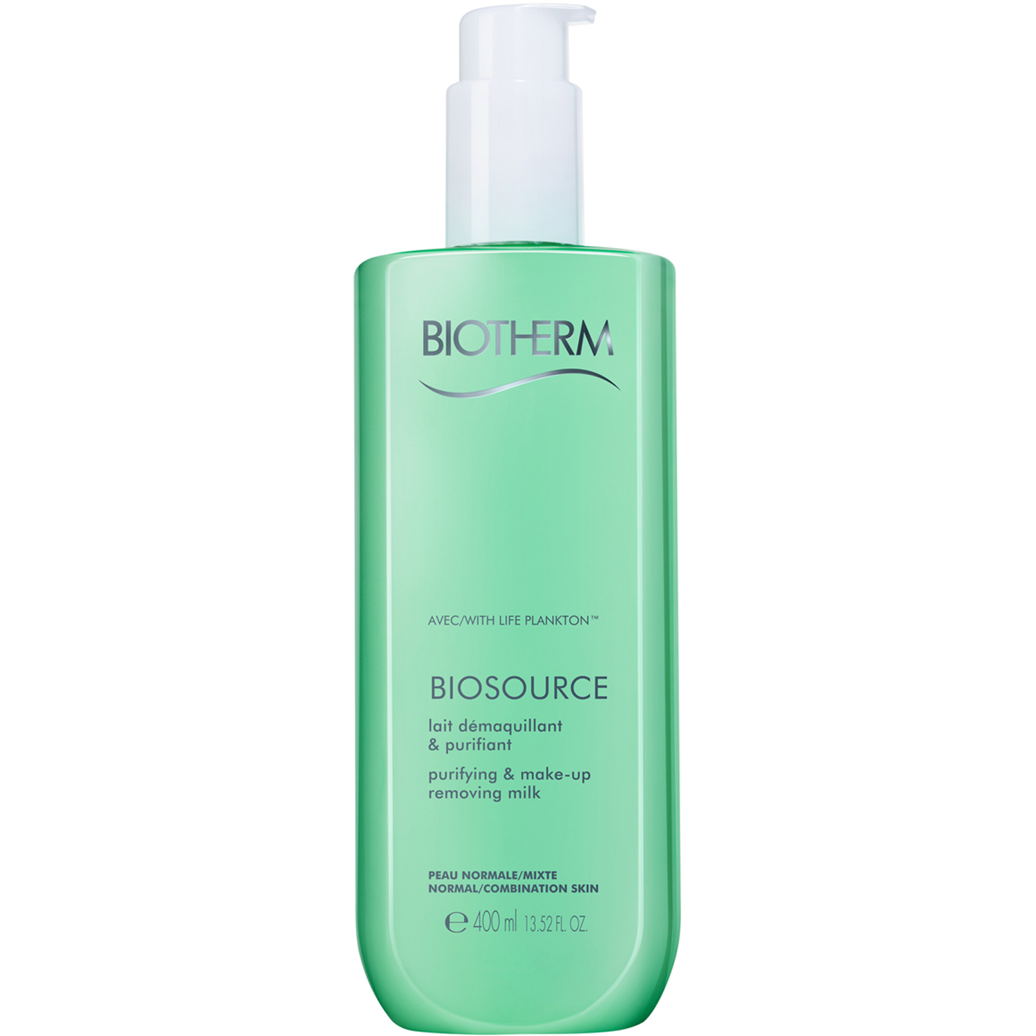 Biotherm Biosource Purifying & Make-Up Removing Milk, Norma - 400 ml