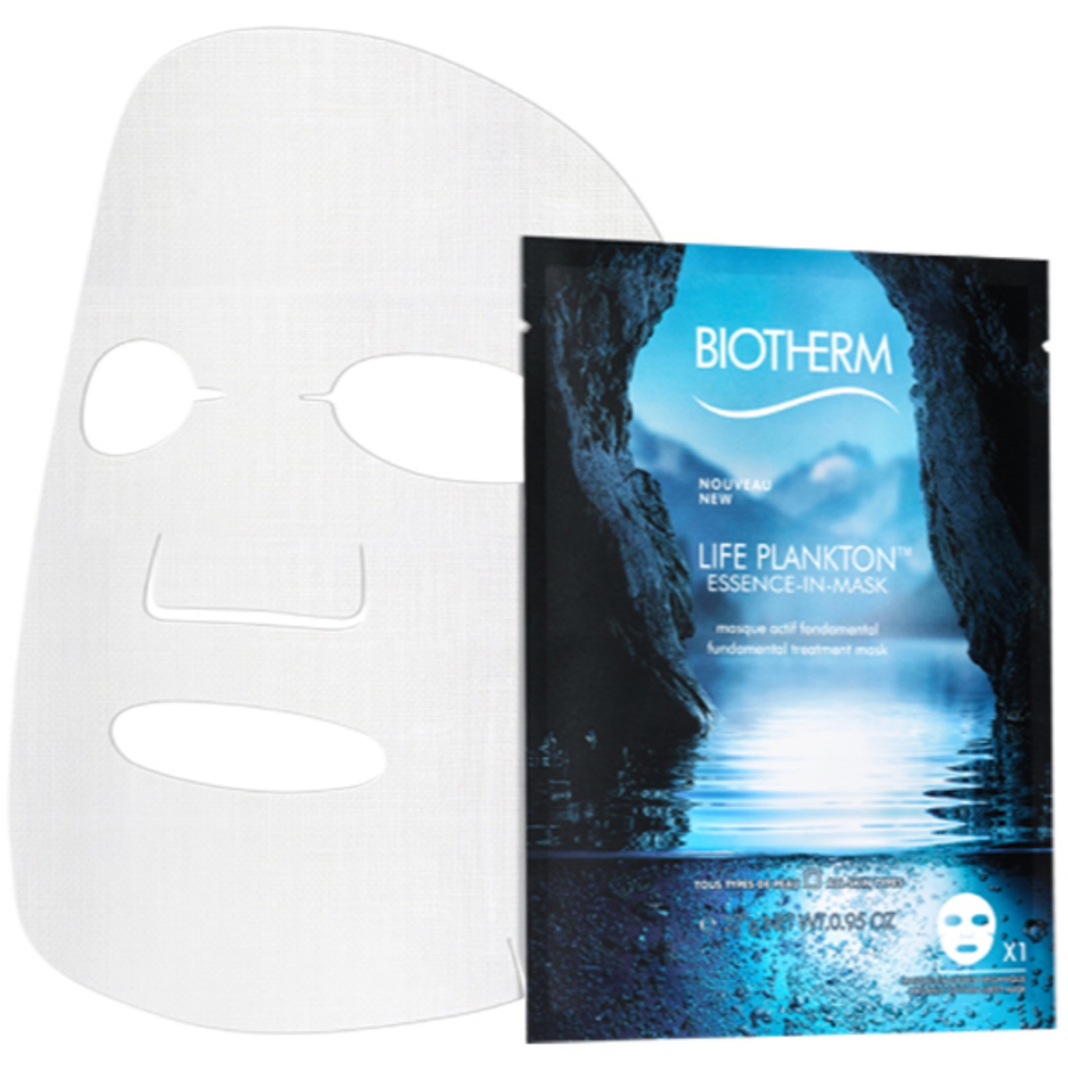 Biotherm Life Plankton Elixir Sheet Mask, Sheet Mask Biotherm Ansiktsmask