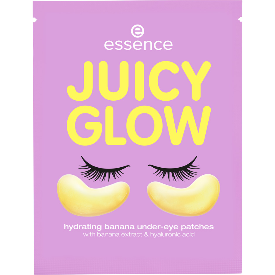 essence JUICY GLOW Hydrating Banana Under-Eye Patches Banana Beam