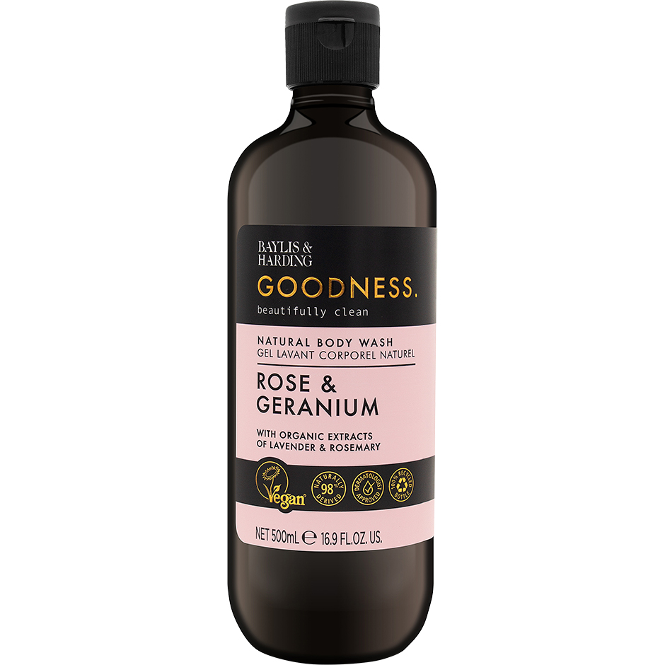 Goodness Rose & Geranium Body Wash