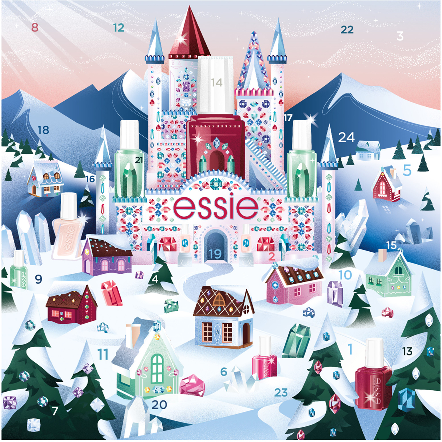 Essie Advent Calendar 2023,  Essie Makeup Set