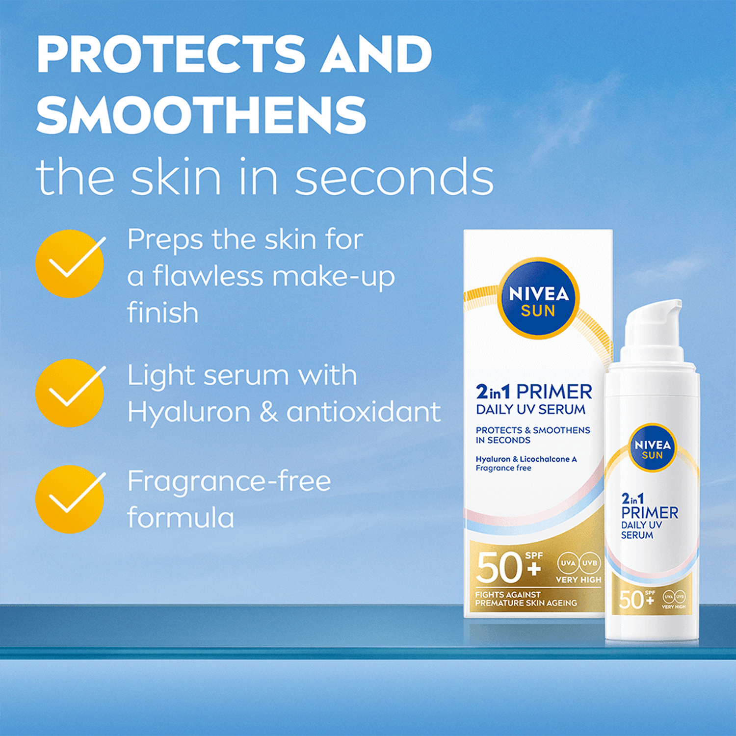 Sun UV Face 2in1 Daily Serum SPF50+