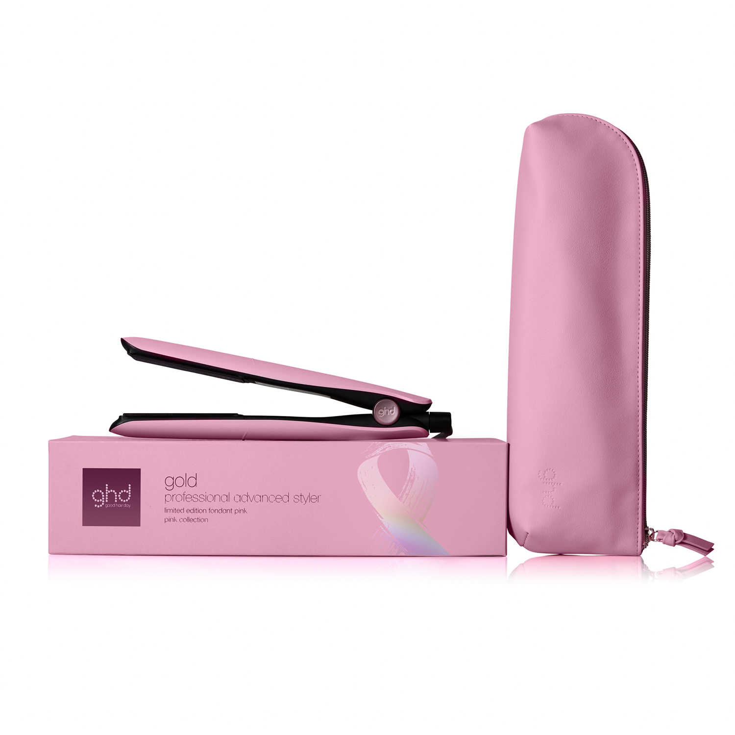 Gold Hair Straightener Pink