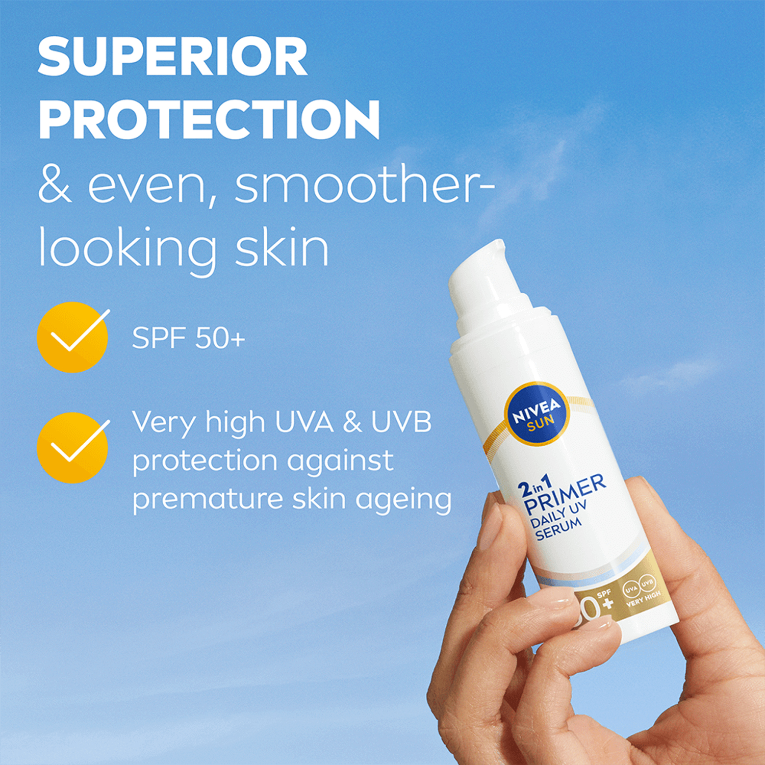 Sun UV Face 2in1 Daily Serum SPF50+