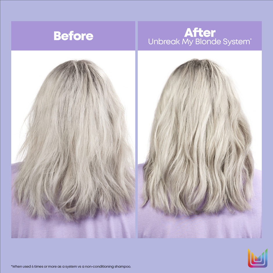 Matrix Unbreak my Blonde Routine with Leave-in