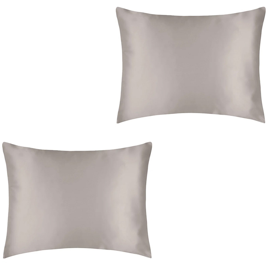 Produktfoto för Sense of Youty Silk Pillowcase 50x60 Trio White, Dusty Pink & Grey