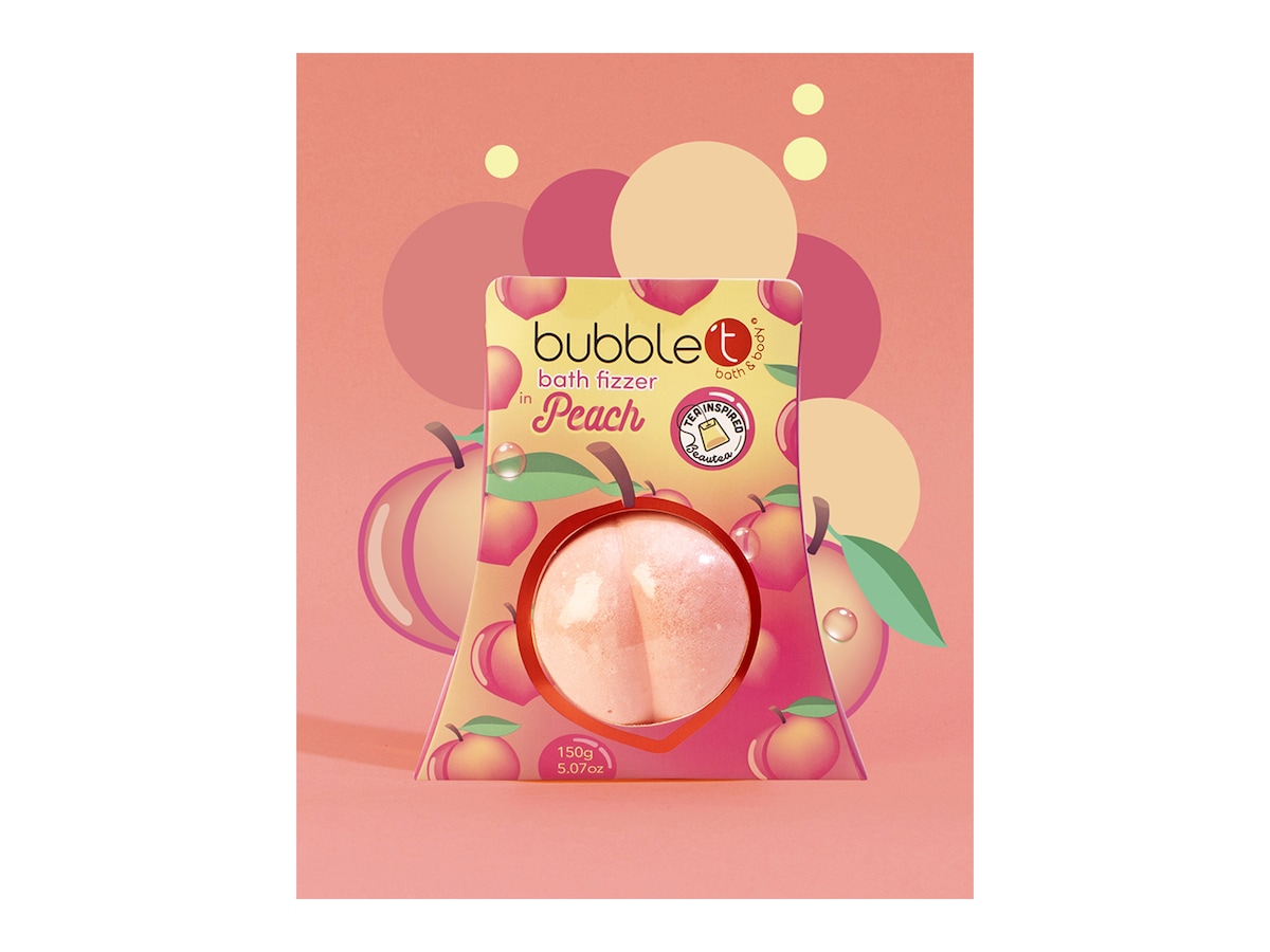 Alternativ bild 1 för BubbleT Fruitea Bath Fizzer Peach - 150 g