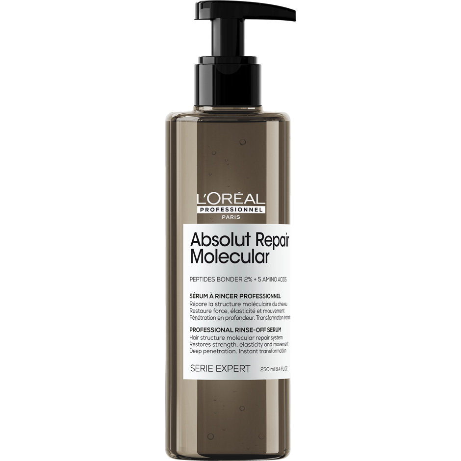 Absolut Repair Molecular Shampoo, Rinse-Out Serum & Leave-In