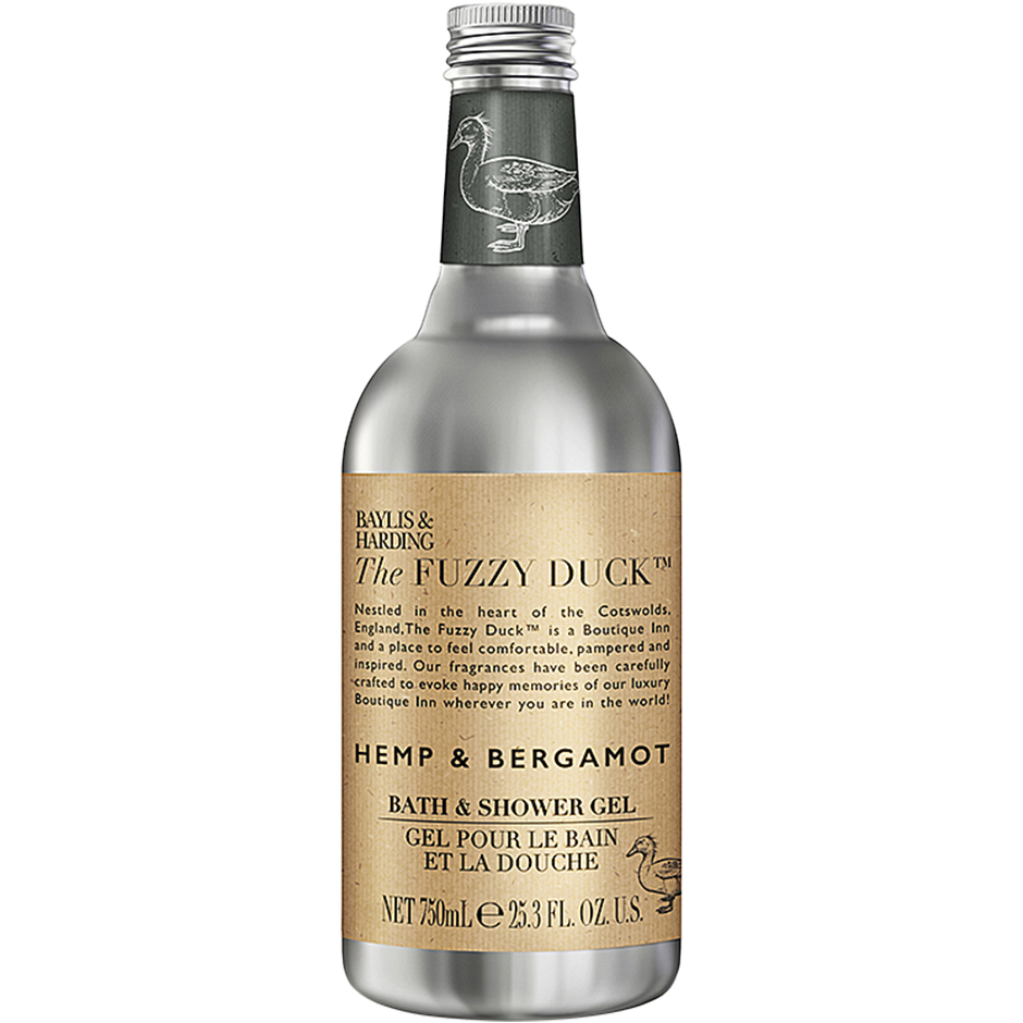 The Fuzzy Duck Men's Hemp & Bergamot Bath & Shower Gel