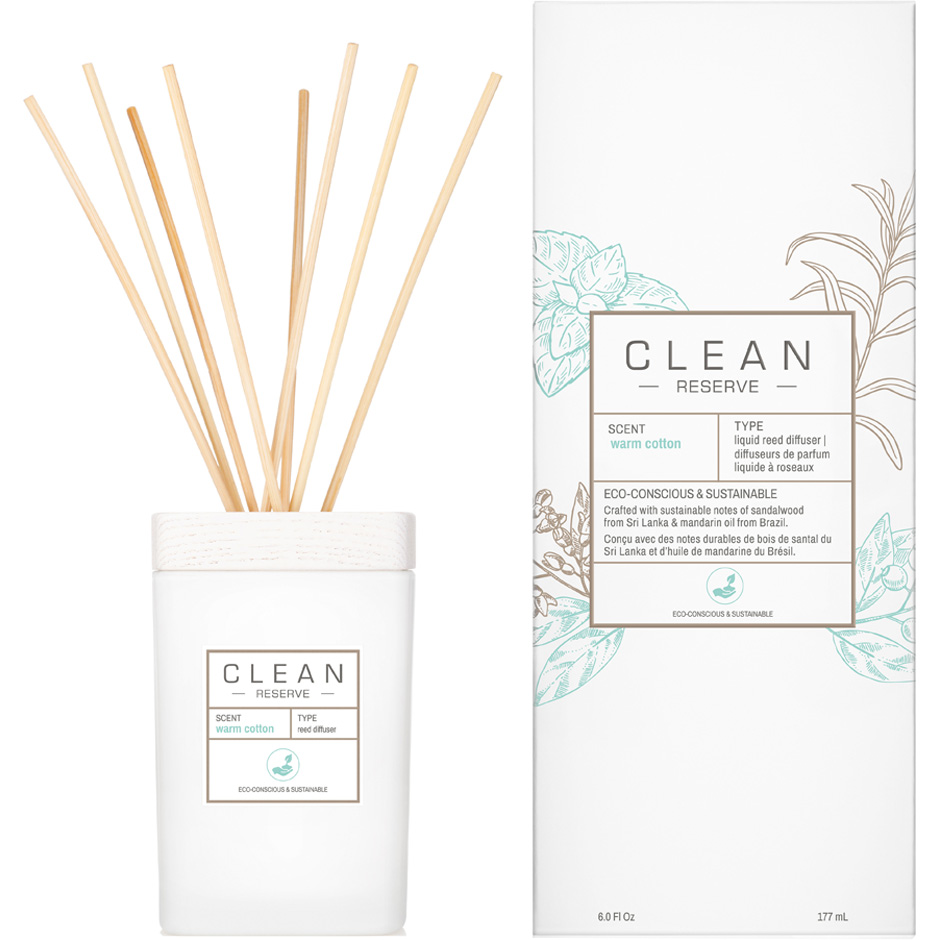 Space Warm Cotton Reed Diffuser, 170 ml Clean Doftpinnar & Doftspridare