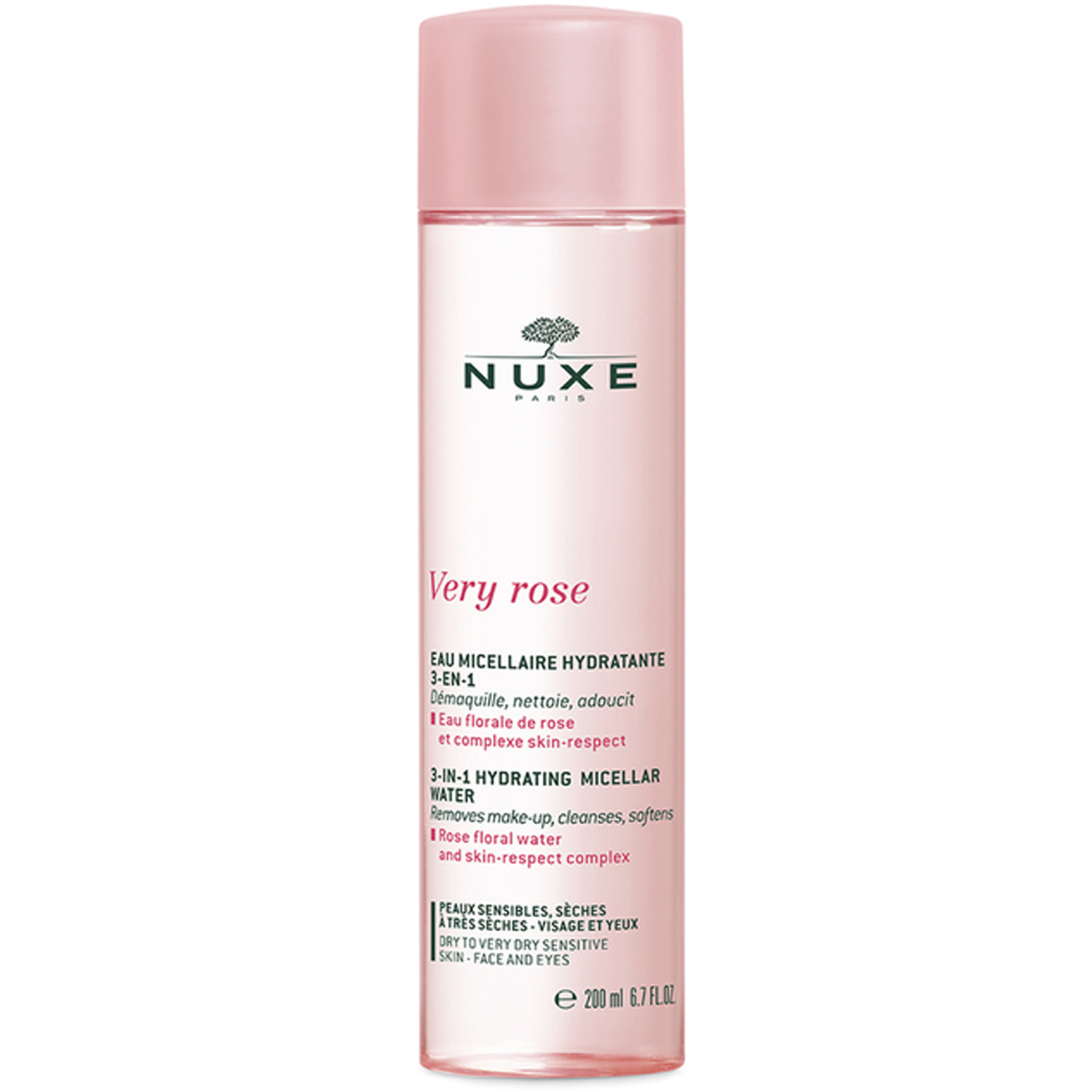 Very Rose 3-In-1 Soothing Micellar Water, 200 ml Nuxe Ansiktsvatten