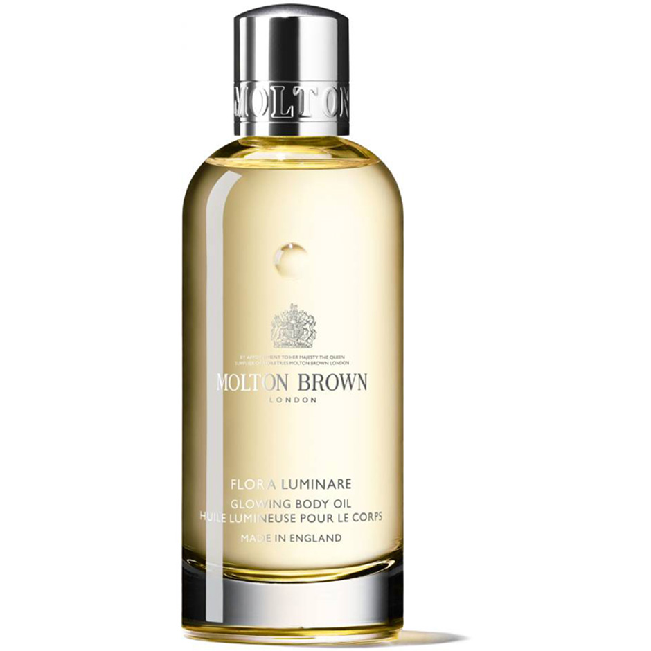 Flora Luminare Glowing Body Oil,  Molton Brown Hudserum & Kroppsolja