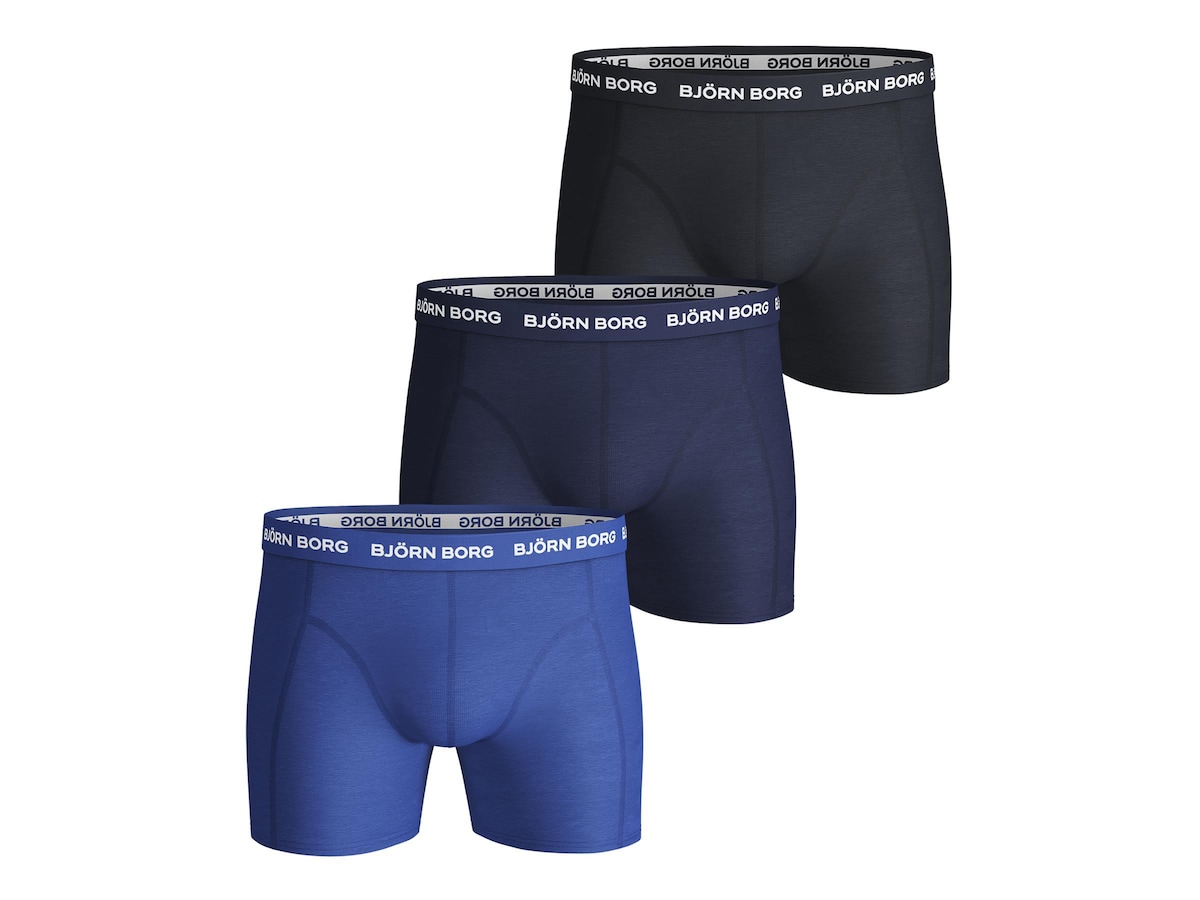 Solid Essential Boxer Shorts 3pk