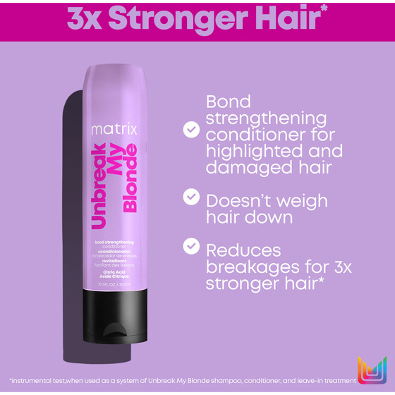 Matrix Unbreak my Blonde Routine with Leave-in