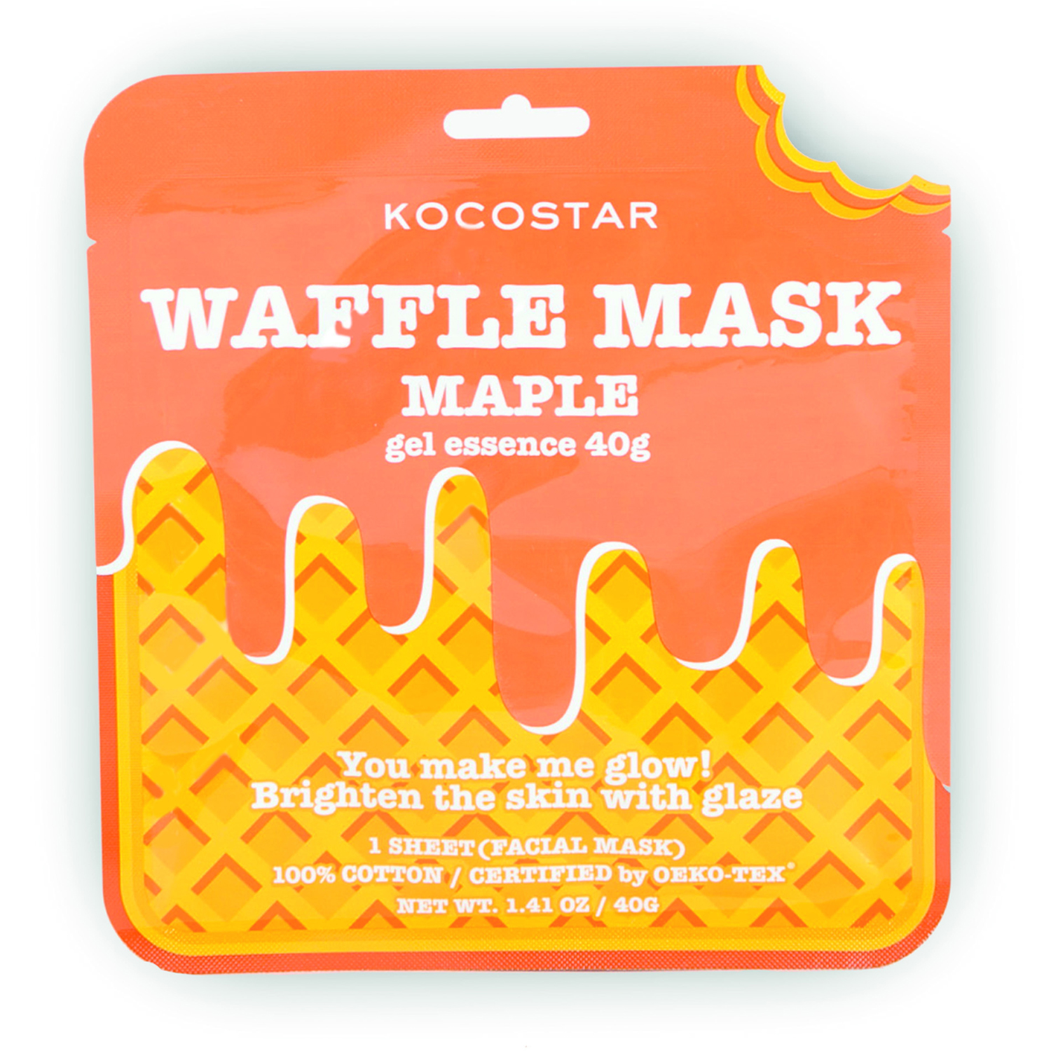 Waffle Mask Maple, 40 g Kocostar Ansiktsmask