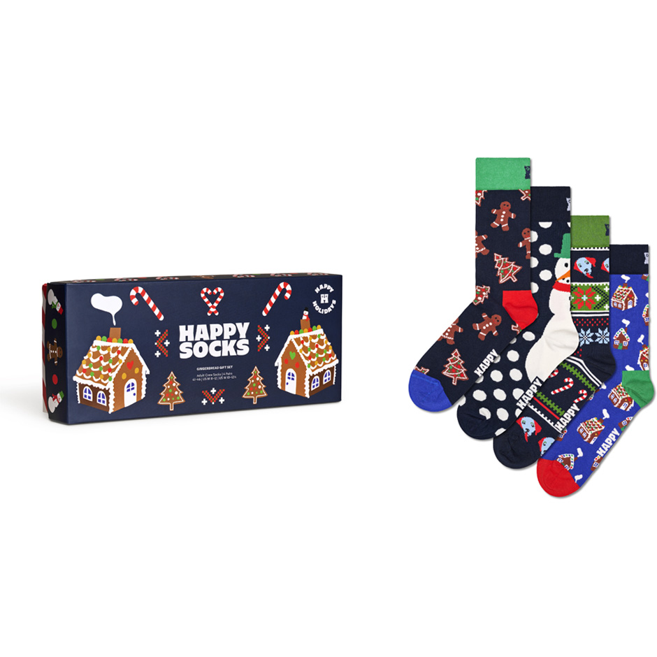 4-Pack Gingerbread Socks Gift Set