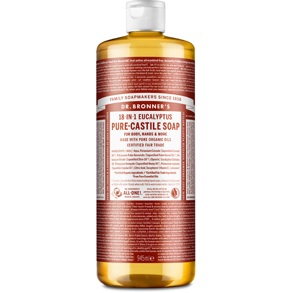 Pure Castile Liquid Soap Eucalyptus, 945 ml Dr Bronner’s Handtvål