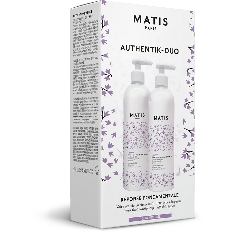 Authentik-Duo 400 ml (Milk + Essence), all skintypes,  Matis Ansikte