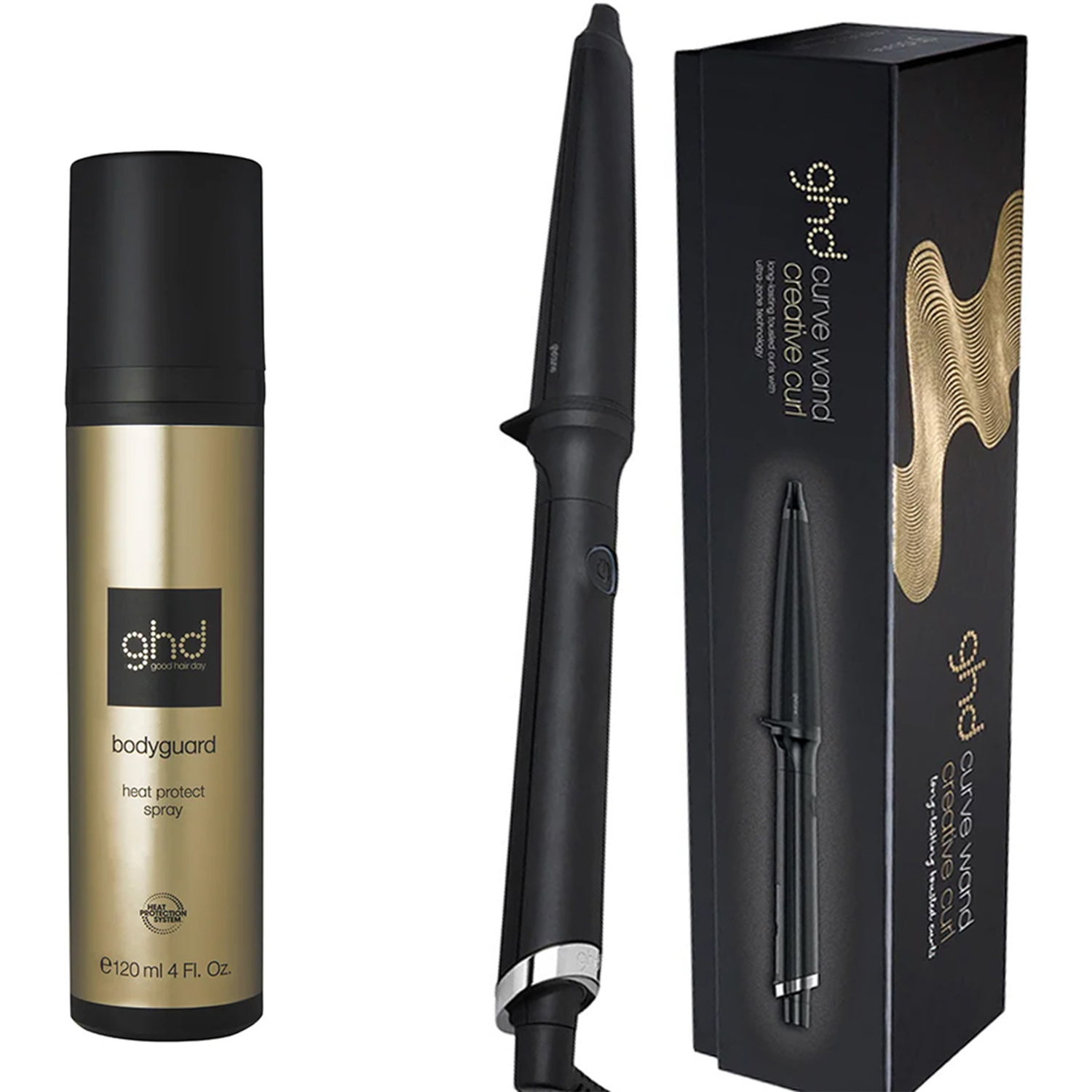 Creative Curl Wand & Heat Protect Spray