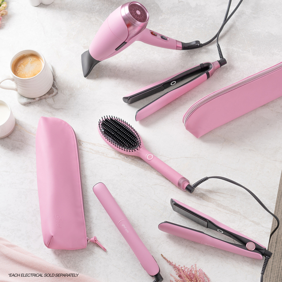 Gold Hair Straightener Pink