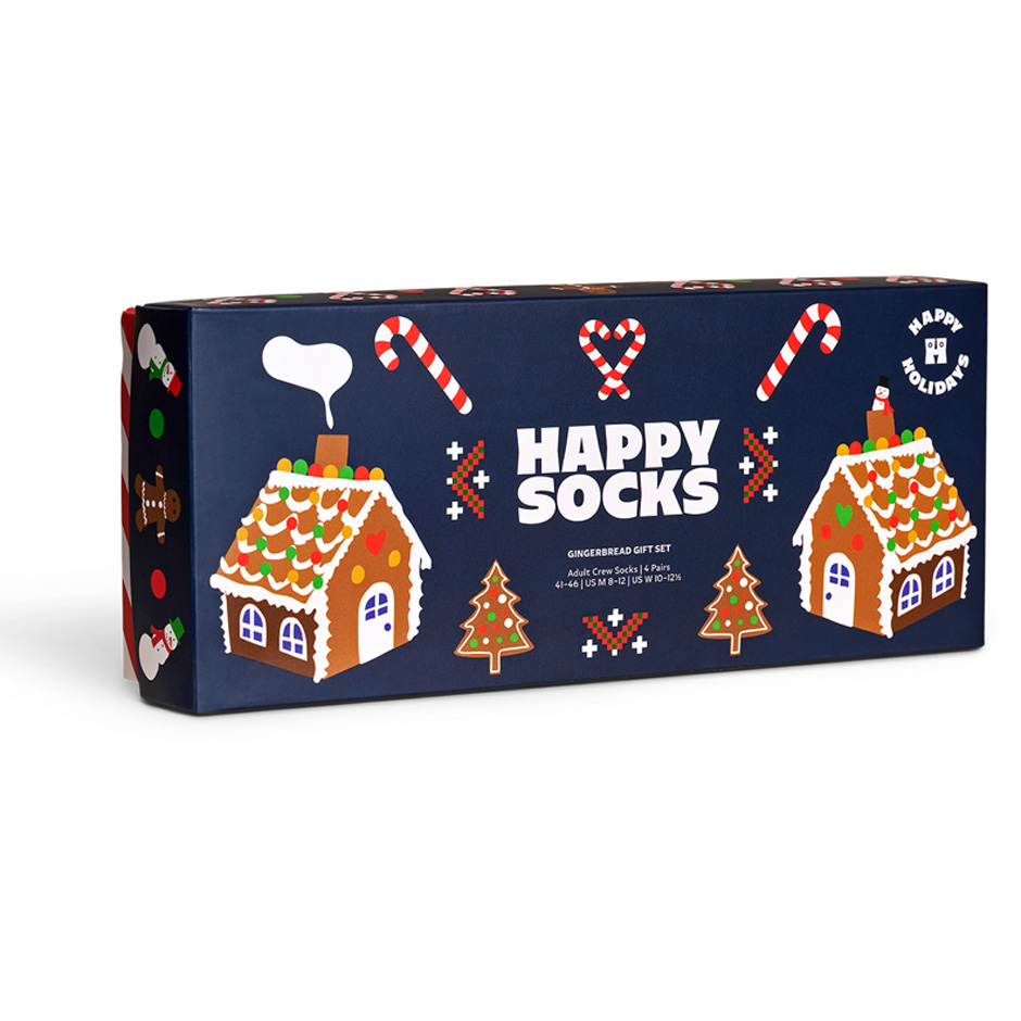 4-Pack Gingerbread Socks Gift Set