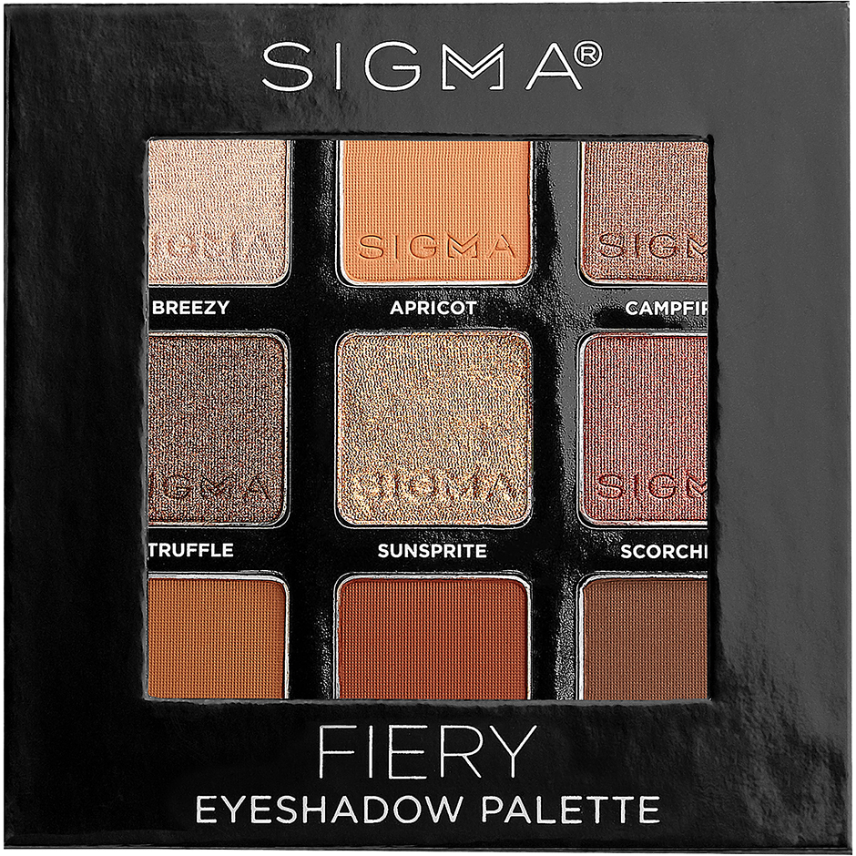 Fiery Eyeshadow Palette,  Sigma Beauty Ögonskuggspalett