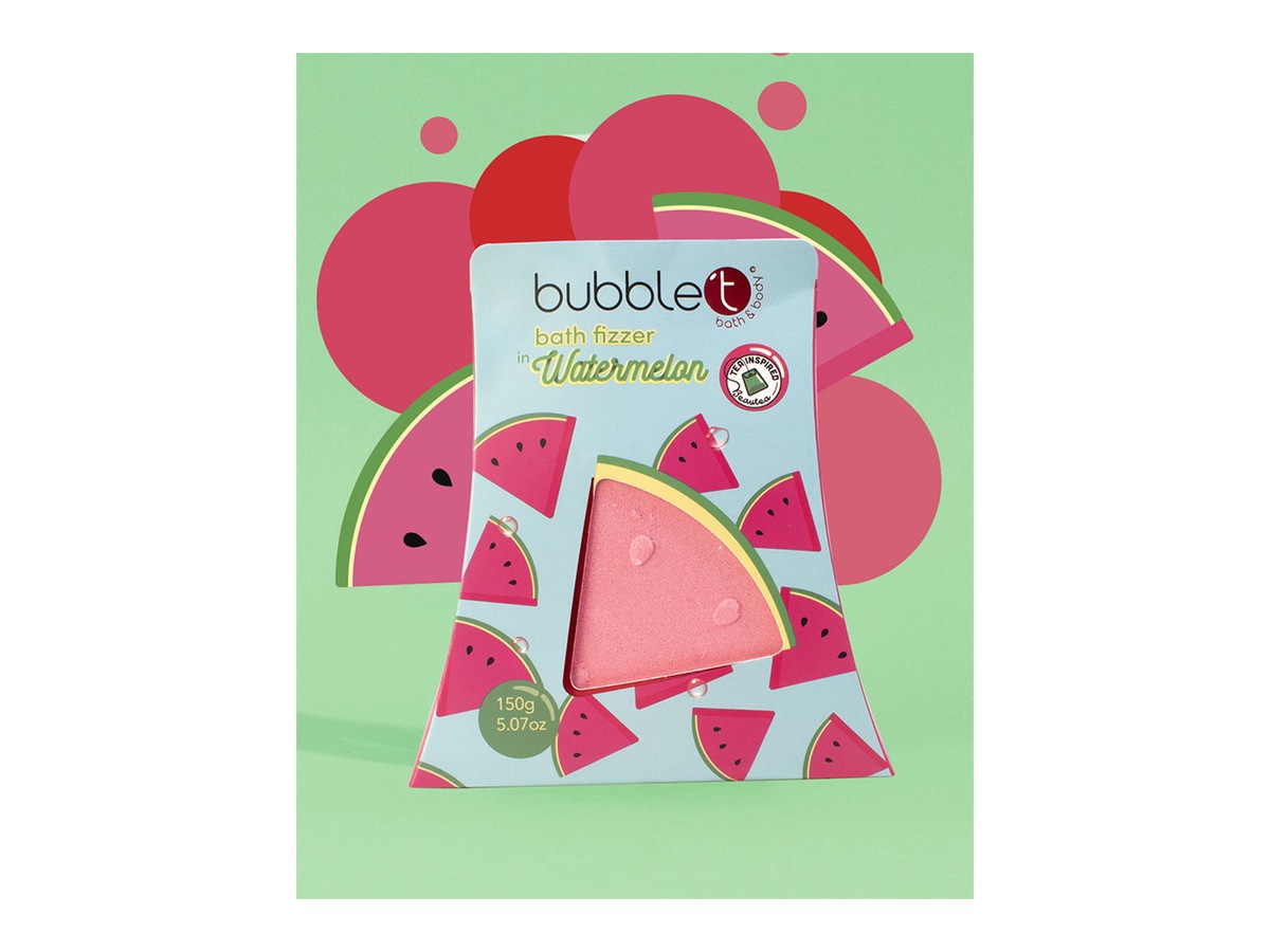 Alternativ bild 1 för BubbleT Fruitea Bath Fizzer Watermelon - 150 g