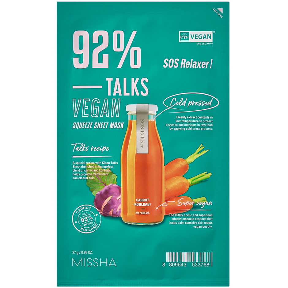 Talks Vegan Squeeze Sheet Mask [Sos Relaxer]